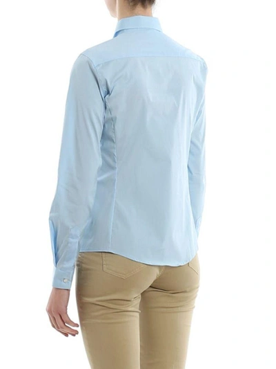 Shop Fay Women's Light Blue Cotton Shirt