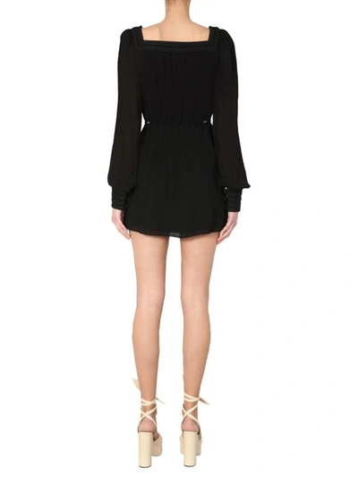 Shop Saint Laurent Women's Black Viscose Dress