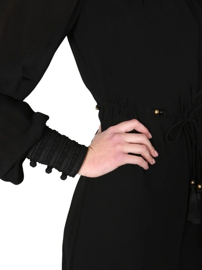Shop Saint Laurent Women's Black Viscose Dress