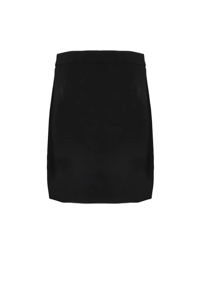Shop Boutique Moschino Women's Black Polyester Skirt