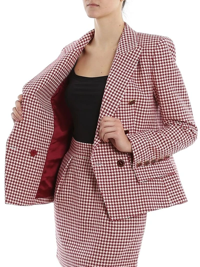 Shop Alexandre Vauthier Women's Red Cotton Blazer