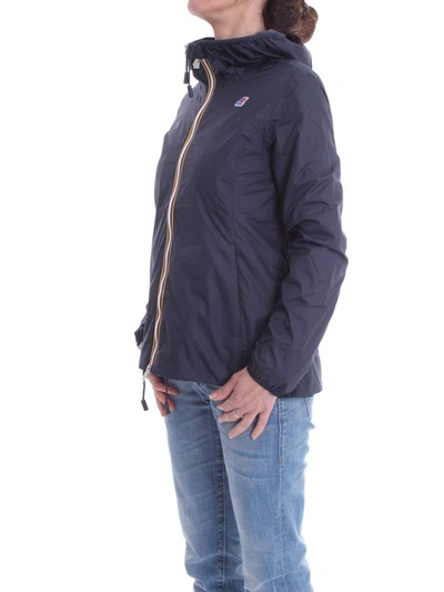 Shop K-way Women's Blue Polyamide Outerwear Jacket