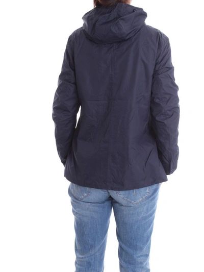 Shop K-way Women's Blue Polyamide Outerwear Jacket