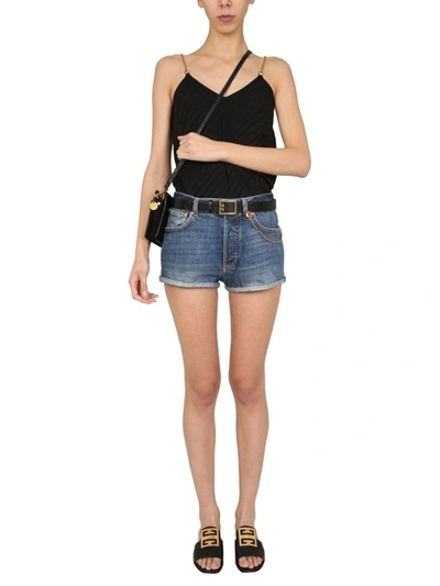 Shop Givenchy Women's Blue Cotton Shorts