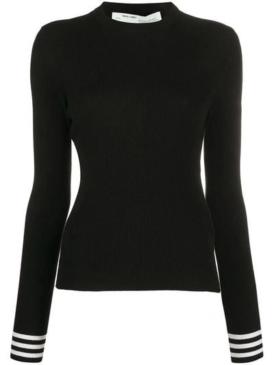 Shop Off-white Women's Black Viscose Sweater