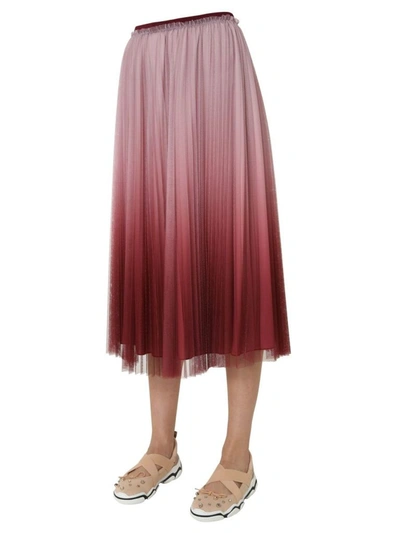 Shop Red Valentino Women's Pink Polyester Skirt