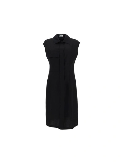 Shop Ferragamo Salvatore  Women's Black Other Materials Dress