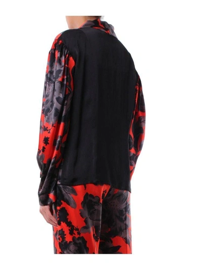 Shop Dries Van Noten Women's Red Silk Jacket