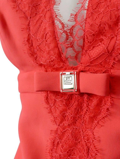 Shop Elisabetta Franchi Women's Red Other Materials Dress
