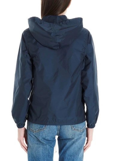 Shop Comme Des Garçons Women's Blue Polyamide Outerwear Jacket