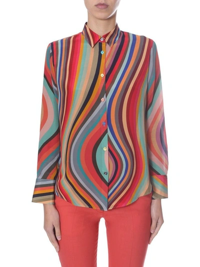 Shop Paul Smith Women's Multicolor Silk Shirt