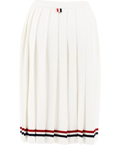 Shop Thom Browne Women's White Viscose Skirt