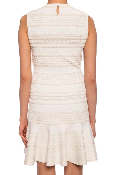 Shop Alexander Mcqueen Women's White Viscose Dress