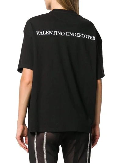 Shop Valentino Women's Black Cotton T-shirt