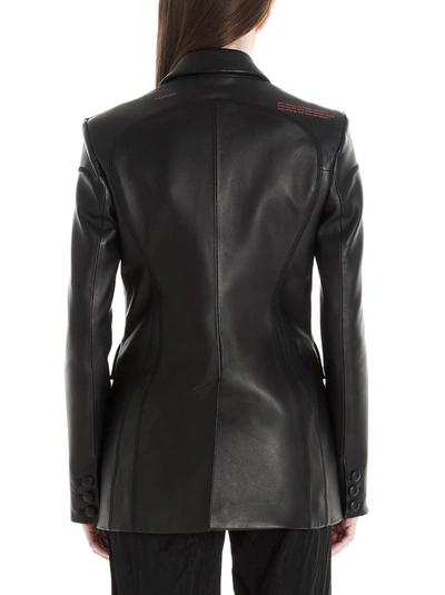 Shop Off-white Women's Black Leather Jacket