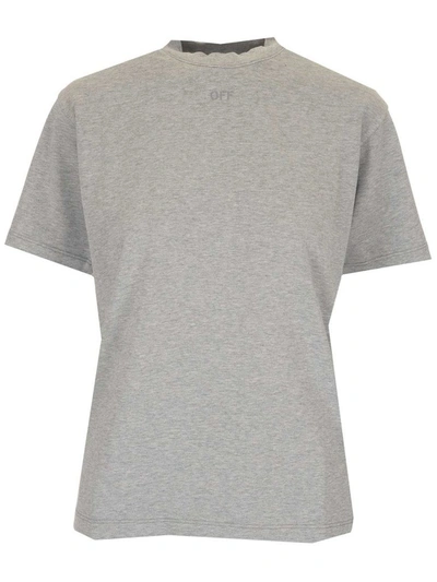 Shop Off-white Women's Grey Other Materials T-shirt
