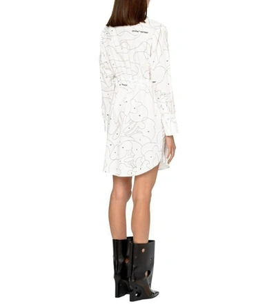 Shop Off-white Women's White Cotton Dress