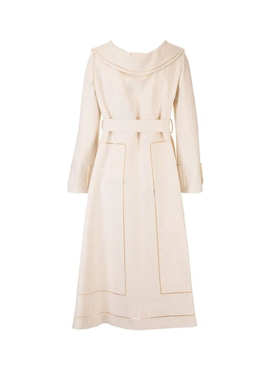 Shop Fendi Women's White Other Materials Coat