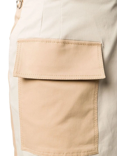 Shop Msgm Women's Beige Cotton Skirt