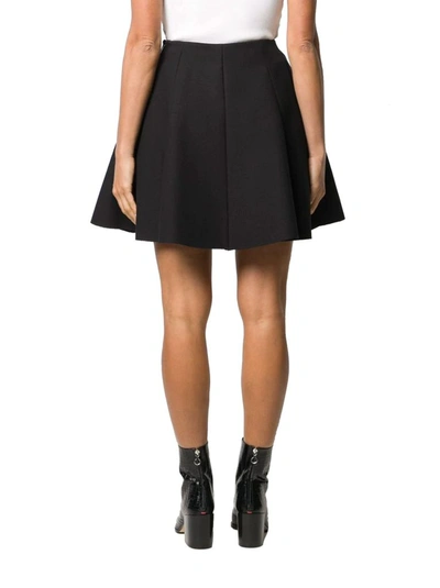 Shop Msgm Women's Black Synthetic Fibers Skirt