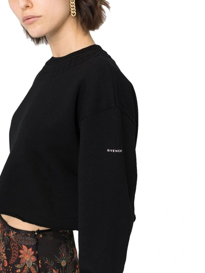 Shop Givenchy Women's Black Cotton Sweatshirt