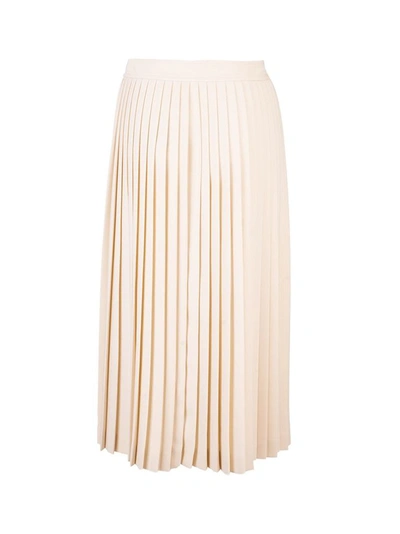 Shop Prada Women's Beige Wool Skirt