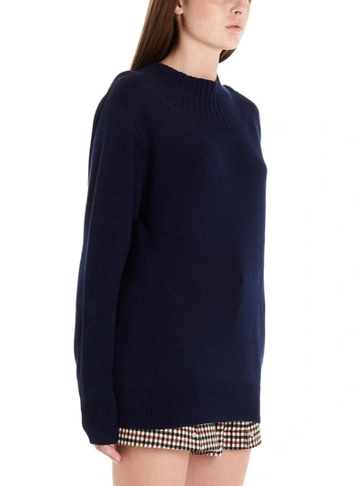 Shop Chloé Women's Blue Cashmere Sweater