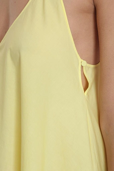 Shop Alanui Women's Yellow Cotton Dress