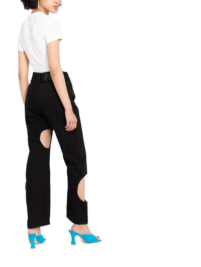 Shop Off-white Women's Black Cotton Jeans