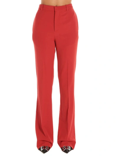 Shop Balenciaga Women's Red Polyester Pants