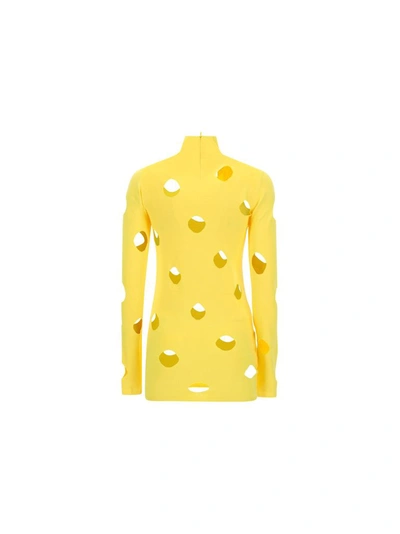 Shop Prada Women's Yellow Other Materials Sweater