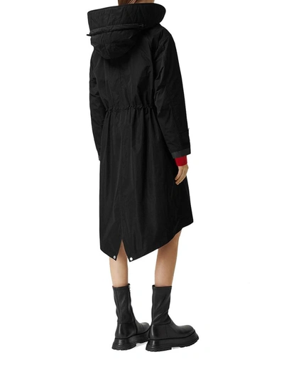 Shop Burberry Women's Black Polyester Outerwear Jacket