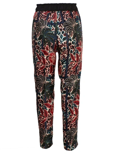 Shop Moncler Women's Multicolor Silk Pants