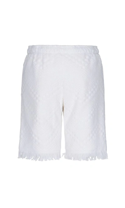 Shop Marine Serre Women's White Cotton Shorts