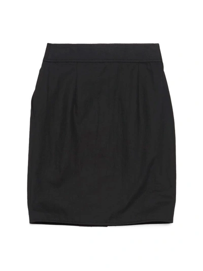 Shop Moschino Women's Black Cotton Skirt