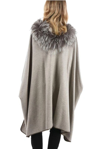 Shop Fabiana Filippi Women's Grey Cashmere Poncho