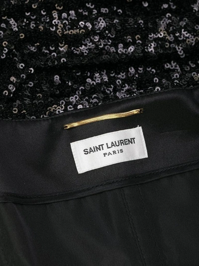 Shop Saint Laurent Women's Black Polyamide Top