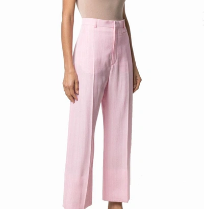 Shop Jacquemus Women's Pink Viscose Pants