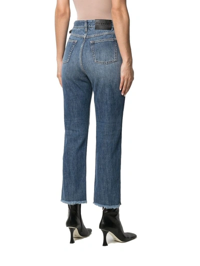 Shop Givenchy Women's Blue Cotton Jeans