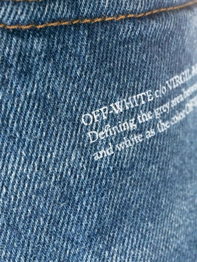 Shop Off-white Women's Blue Cotton Jeans