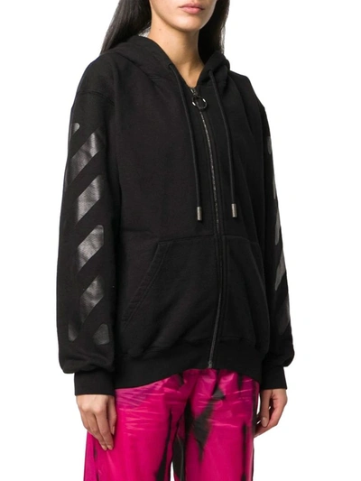 Shop Off-white Women's Black Cotton Sweatshirt