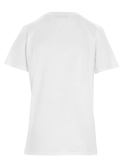 Shop Balmain Women's White Other Materials T-shirt