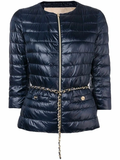 Shop Herno Women's Blue Polyamide Outerwear Jacket