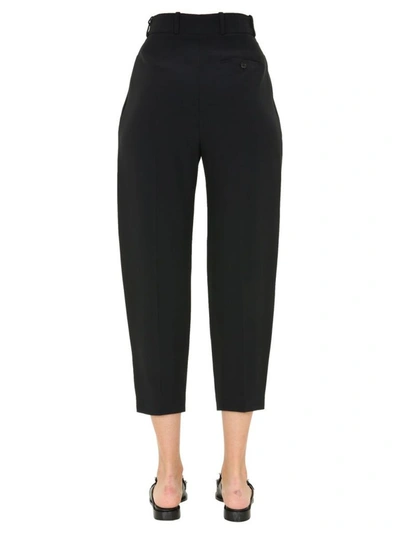 Shop Alexander Mcqueen Women's Black Viscose Pants