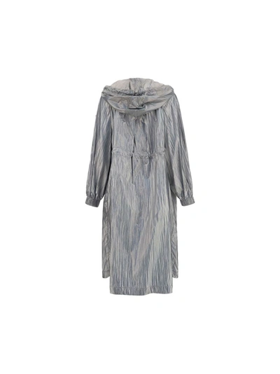 Shop Moncler Women's Silver Polyamide Outerwear Jacket