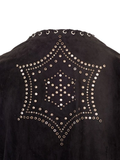 Shop Golden Goose Women's Black Leather Vest