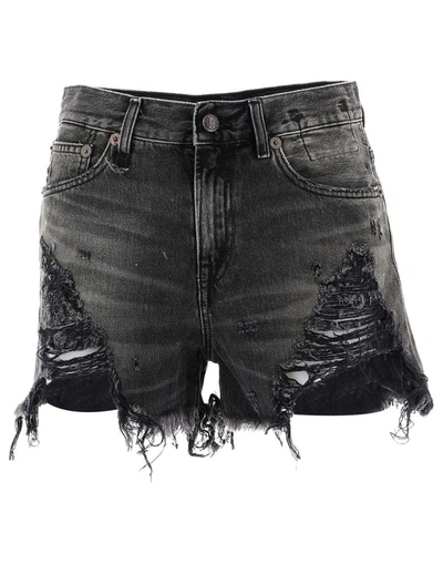 Shop R13 Women's Black Cotton Shorts