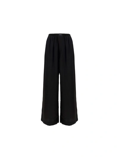 Shop Balenciaga Women's Black Other Materials Pants