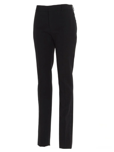 Shop Saint Laurent Women's Black Wool Pants