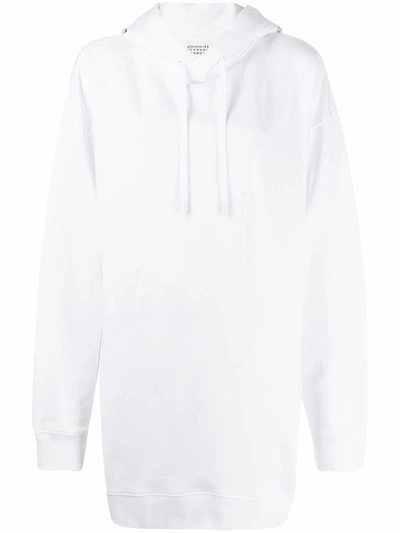 Shop Mm6 Maison Margiela Maison Margiela Women's White Cotton Sweatshirt